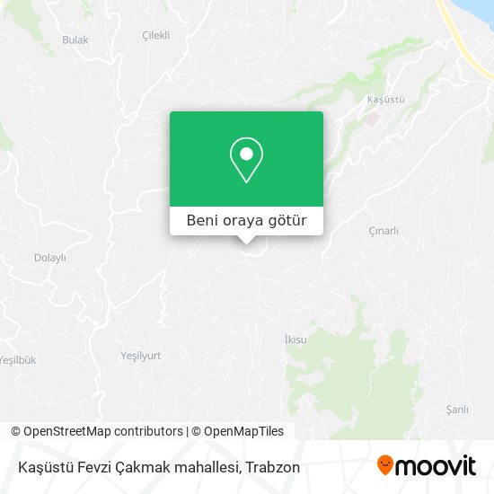 Kaşüstü Fevzi Çakmak mahallesi harita