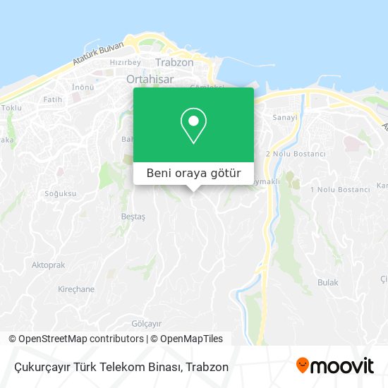 Çukurçayır Türk Telekom Binası harita