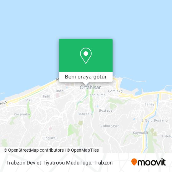 Trabzon Devlet Tiyatrosu Müdürlüğü harita