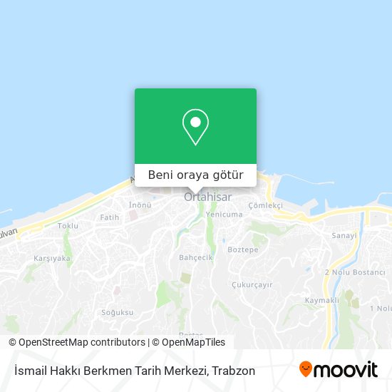 İsmail Hakkı Berkmen Tarih Merkezi harita