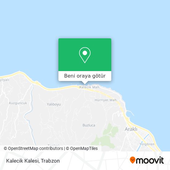 Kalecik Kalesi harita