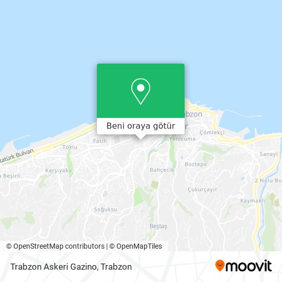 Trabzon Askeri Gazino harita