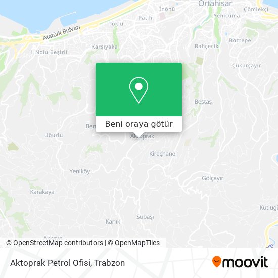 Aktoprak Petrol Ofisi harita
