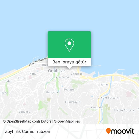 Zeytinlik Camii harita