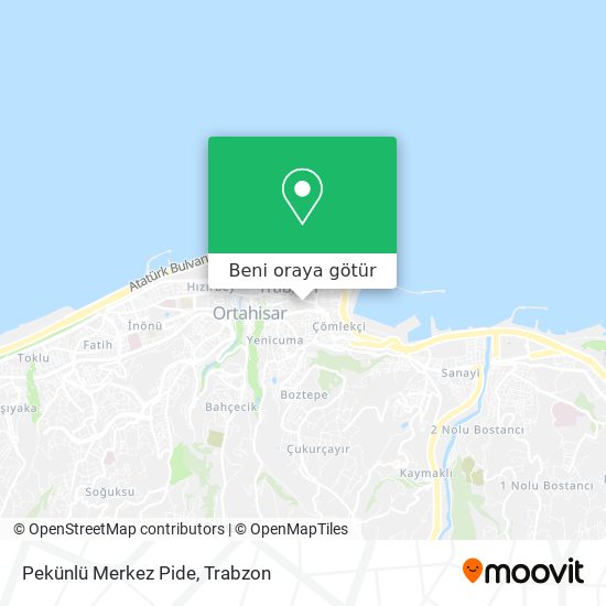 Pekünlü Merkez Pide harita