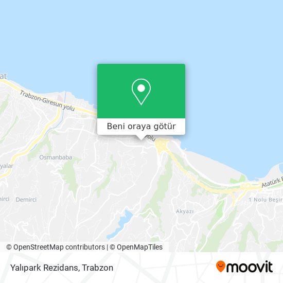 Yalıpark Rezidans harita