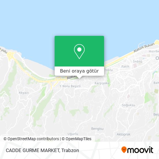 CADDE GURME MARKET harita