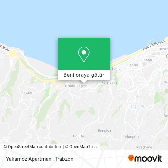 Yakamoz Apartmanı harita
