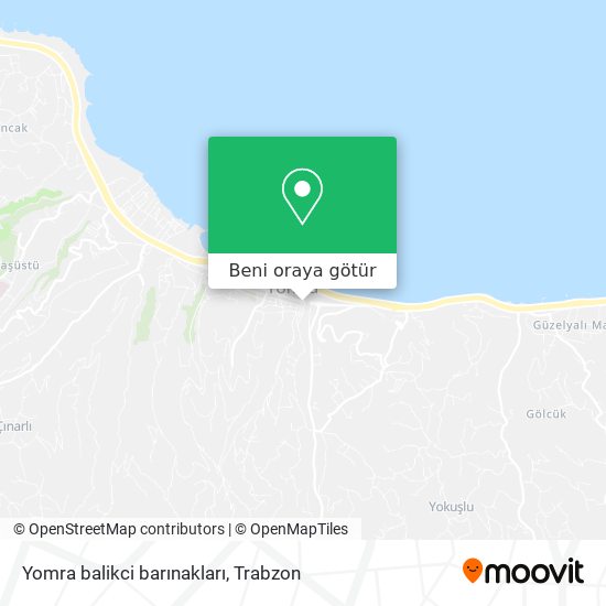 Yomra balikci barınakları harita