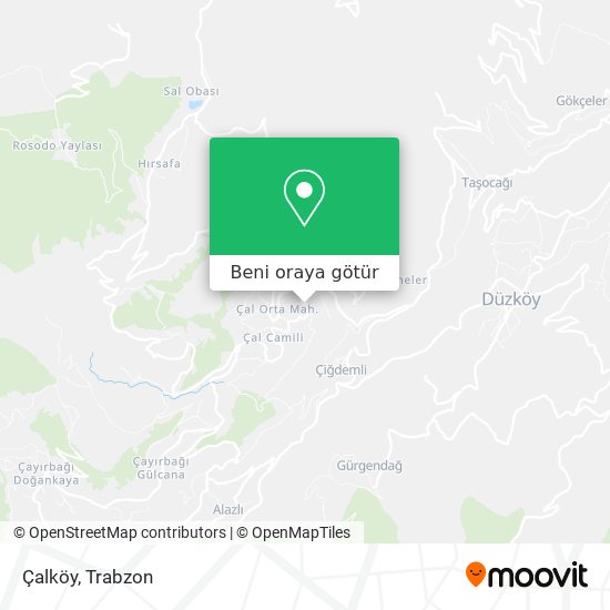 Çalköy harita