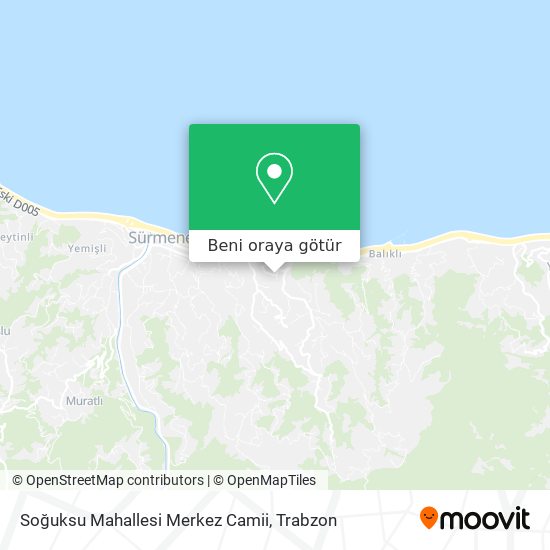Soğuksu Mahallesi Merkez Camii harita
