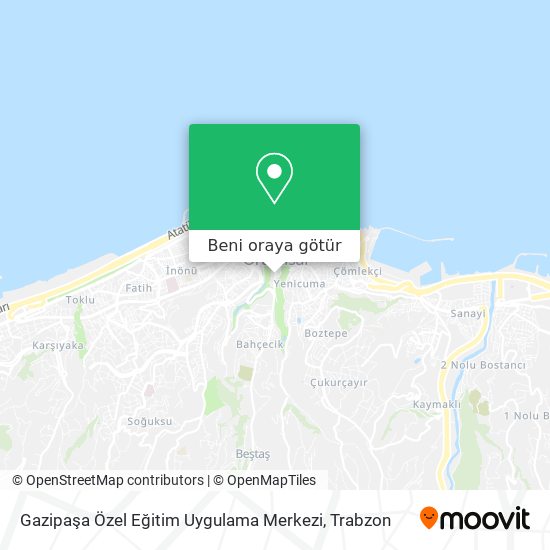 Gazipaşa Özel Eğitim Uygulama Merkezi harita