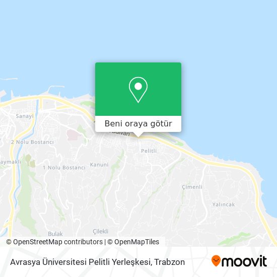 avrasya universitesi pelitli yerleskesi trabzon nerede otobus ile nasil gidilir