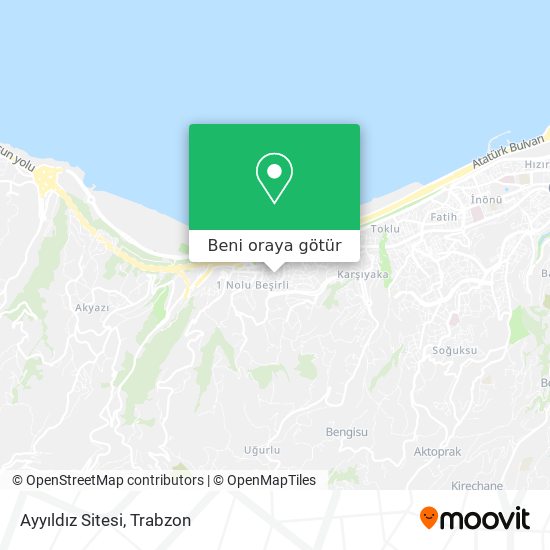 Ayyıldız Sitesi harita