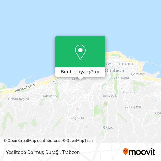 Yeşiltepe Dolmuş Durağı harita