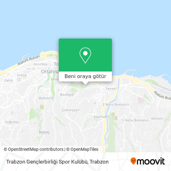 Trabzon Gençlerbirliği Spor Kulübü harita