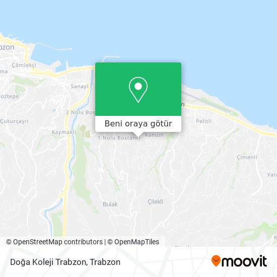 Doğa Koleji Trabzon harita