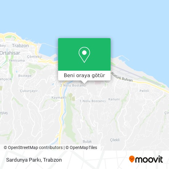 Sardunya Parkı harita