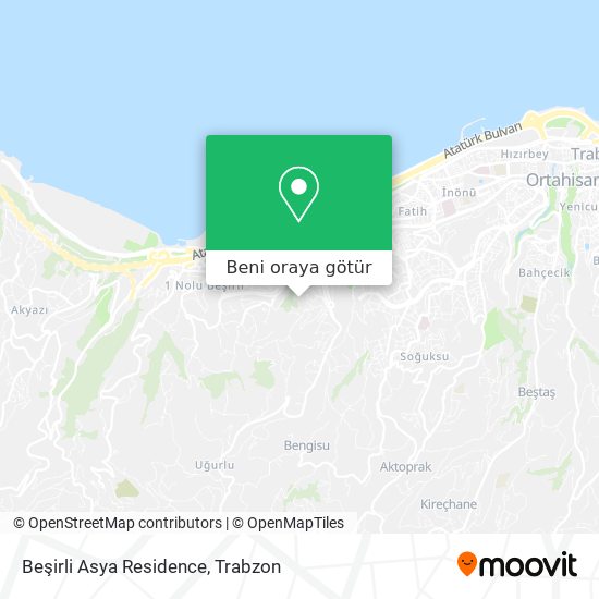 Beşirli Asya Residence harita