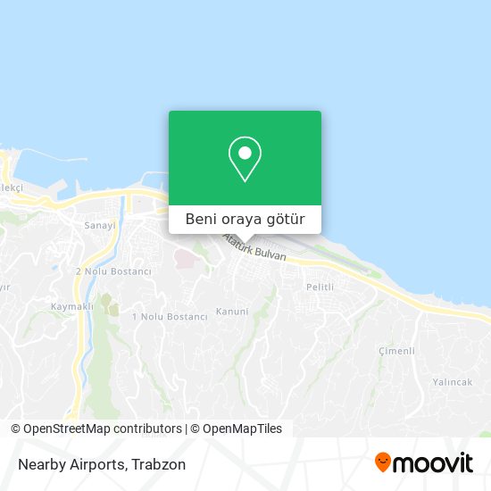 Nearby Airports harita