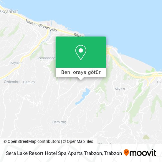 Sera Lake Resort Hotel Spa Aparts Trabzon harita