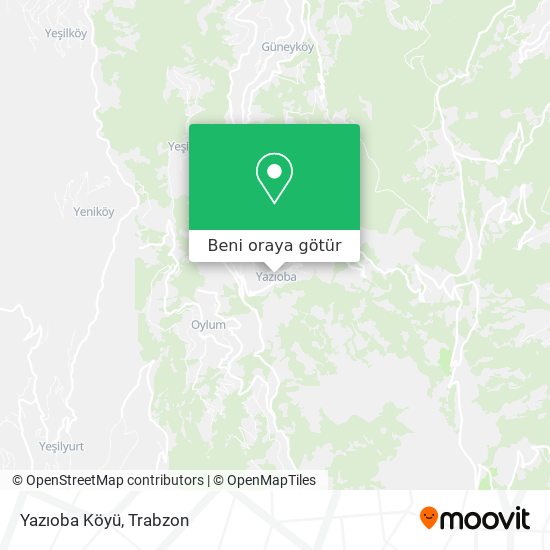 Yazıoba Köyü harita