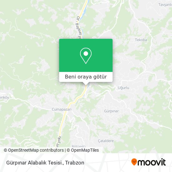 Gürpınar Alabalık Tesisi. harita