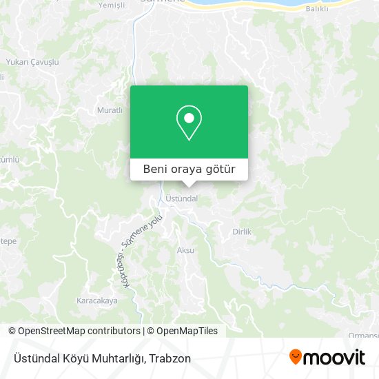 Üstündal Köyü Muhtarlığı harita