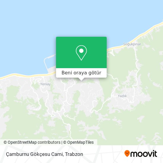 Çamburnu Gökçesu Cami harita
