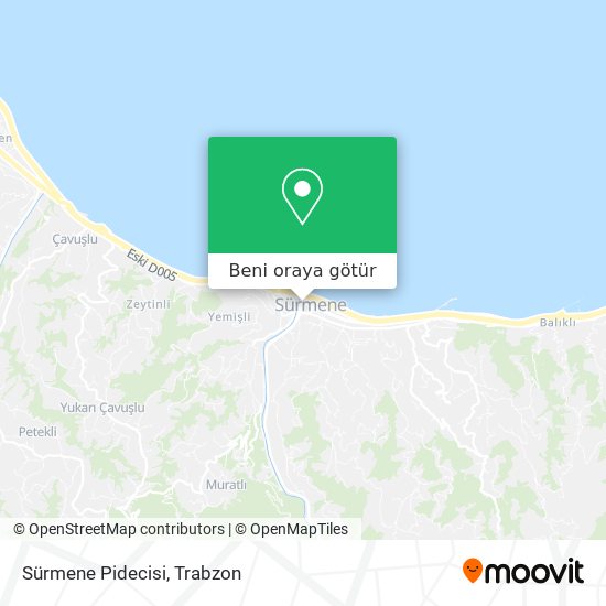 Sürmene Pidecisi harita