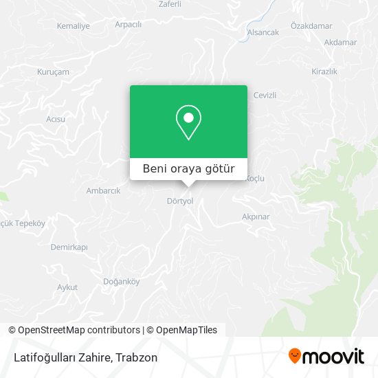 Latifoğulları Zahire harita