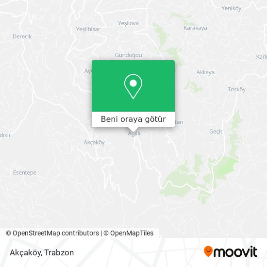 Akçaköy harita