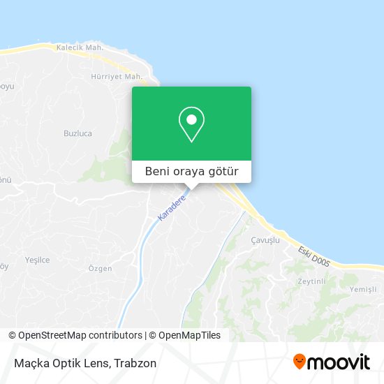 Maçka Optik Lens harita