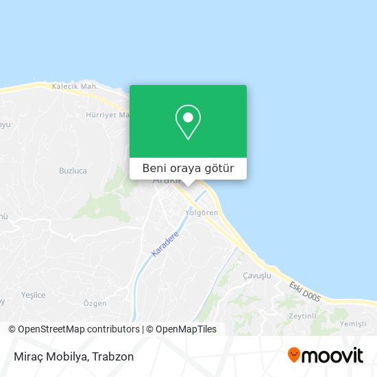 Miraç Mobilya harita