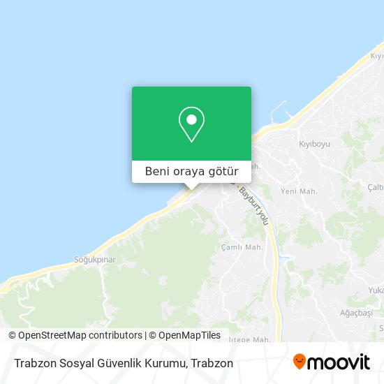 Trabzon Sosyal Güvenlik Kurumu harita