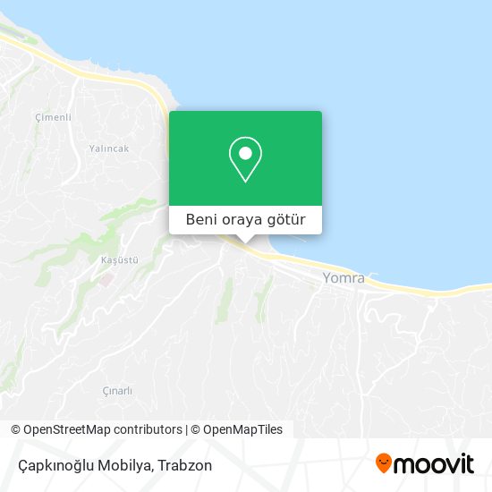 Çapkınoğlu Mobilya harita