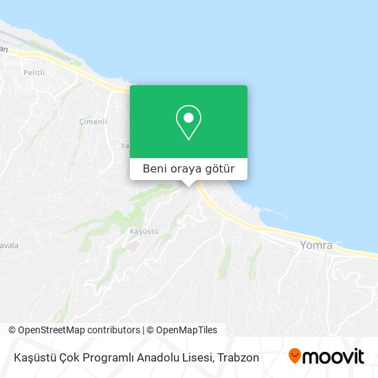 Kaşüstü Çok Programlı Anadolu Lisesi harita