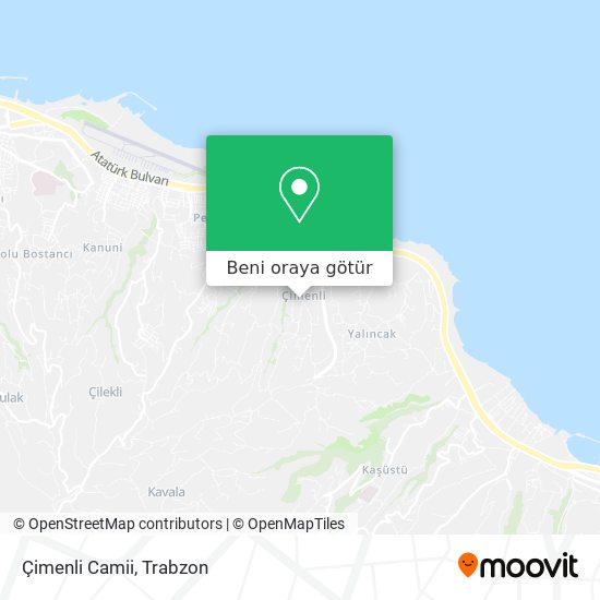 Çimenli Camii harita