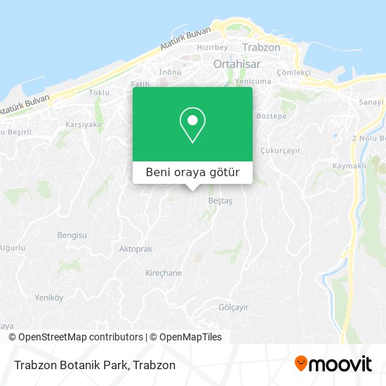 Trabzon Botanik Park harita