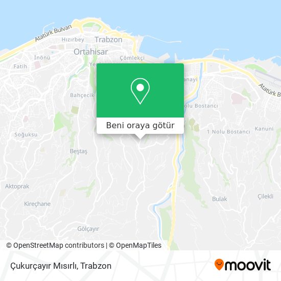 Çukurçayır Mısırlı harita