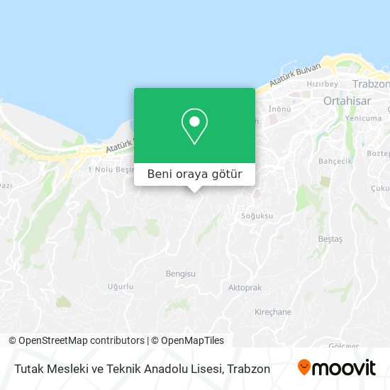 Tutak Mesleki ve Teknik Anadolu Lisesi harita