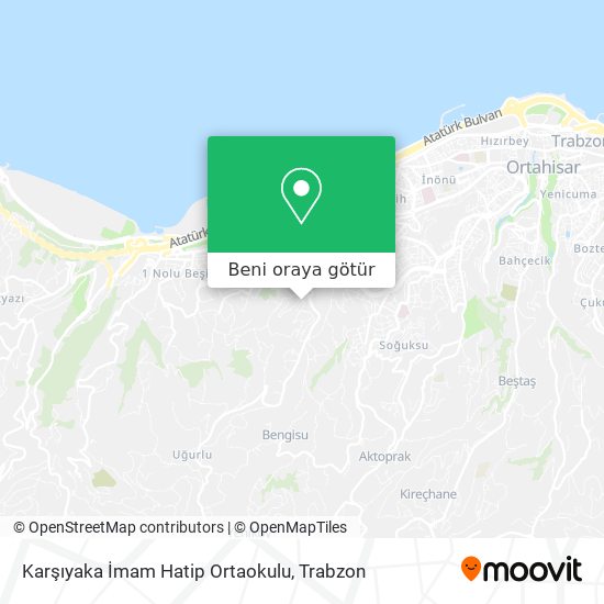 Karşıyaka İmam Hatip Ortaokulu harita