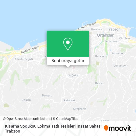 Kisarna Soğuksu Lokma Tatlı Tesisleri İnşaat Sahası harita