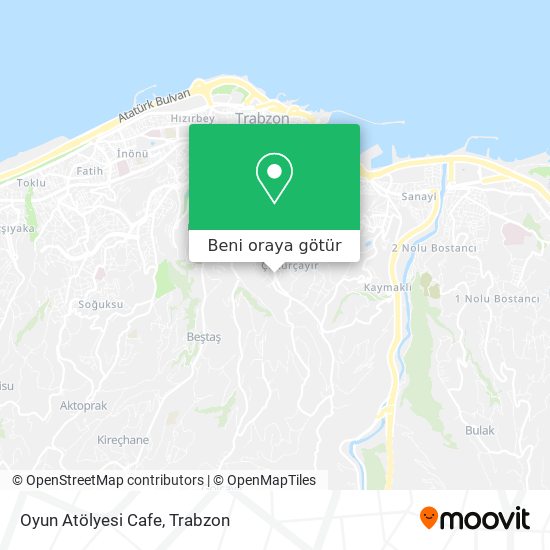 Oyun Atölyesi Cafe harita