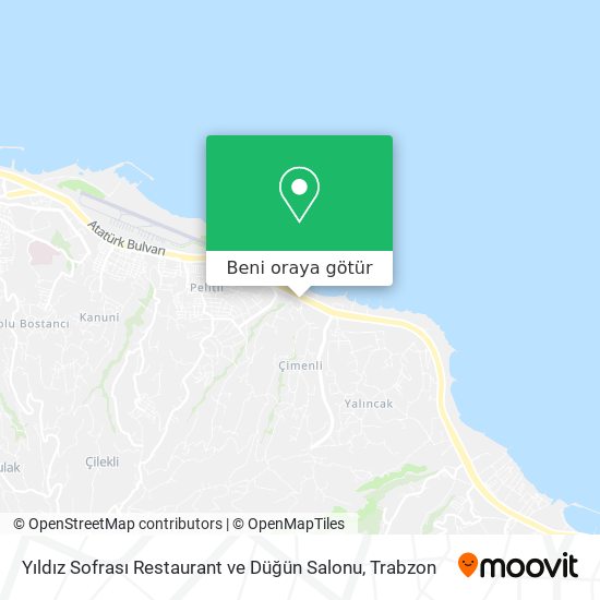 Yıldız Sofrası Restaurant ve Düğün Salonu harita