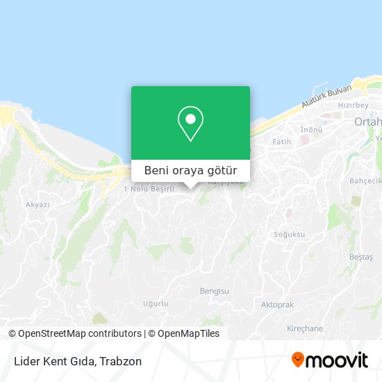 Lider Kent Gıda harita