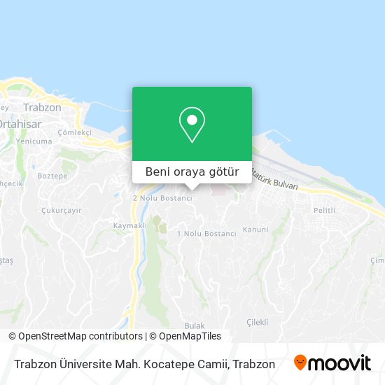 Trabzon Üniversite Mah. Kocatepe Camii harita