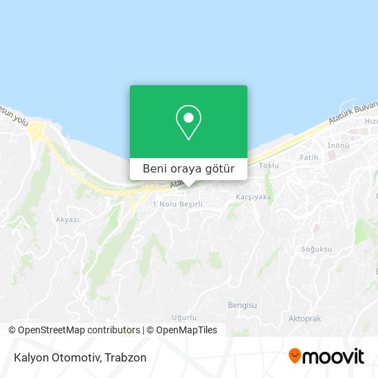 Kalyon Otomotiv harita