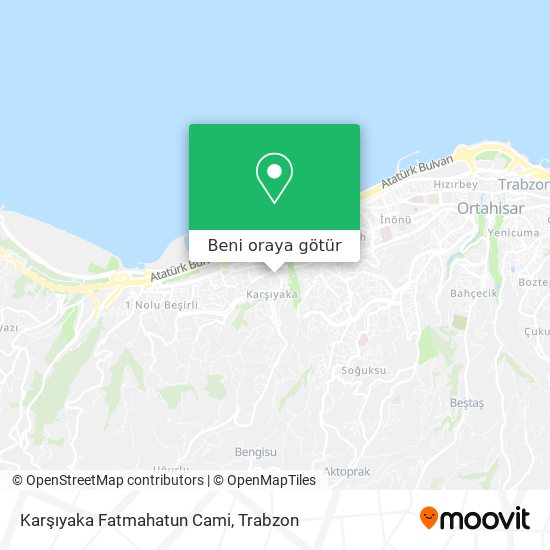 Karşıyaka Fatmahatun Cami harita