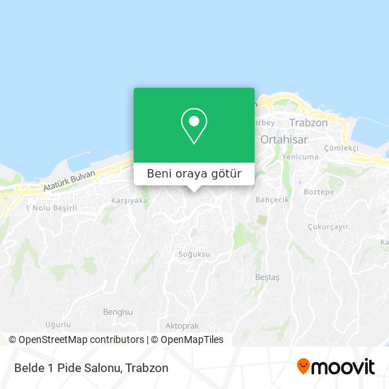 Belde 1 Pide Salonu harita